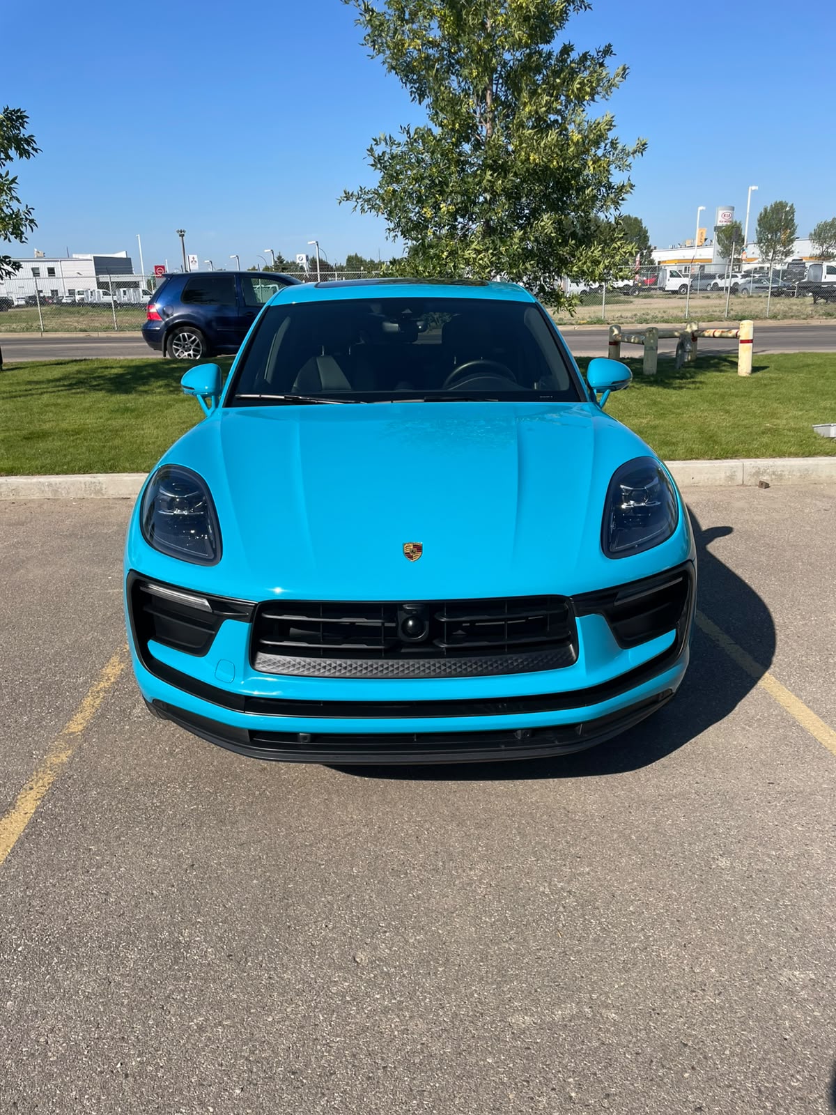 Dark grey performance crossover with detailed exterior finish